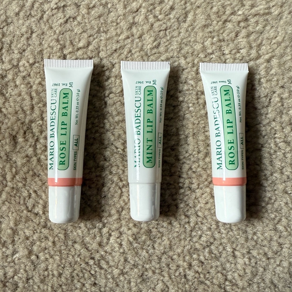 3 NEW Mario Badescue Lip Balms